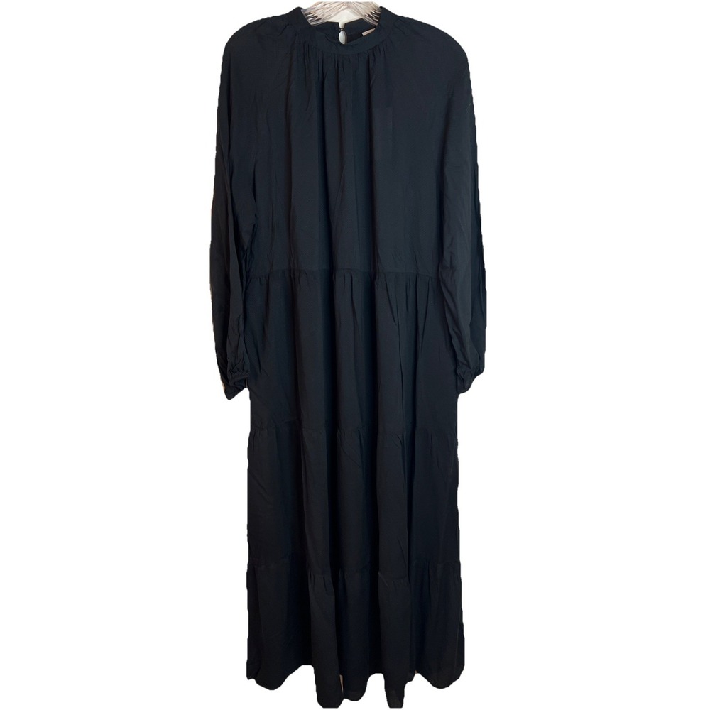 NWT Target A‎ New Day Black Long Sleeve Midi Modest Career Church Dress Sz Large